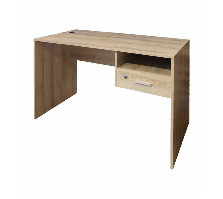 Denver Office Furniture Office Desk with 1 Lockable Drawer Washed