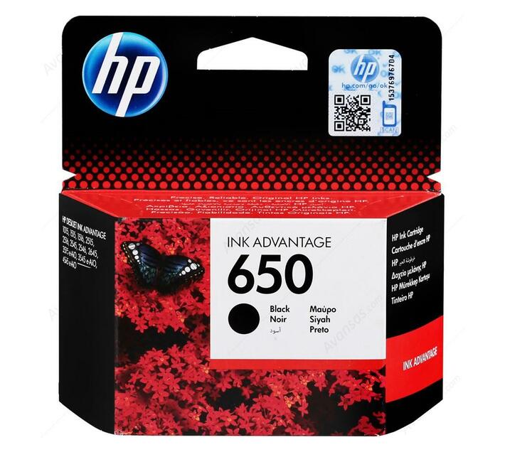 HP 650 Black Printer Ink Cartridge Original CZ101AK Singlepack Makro