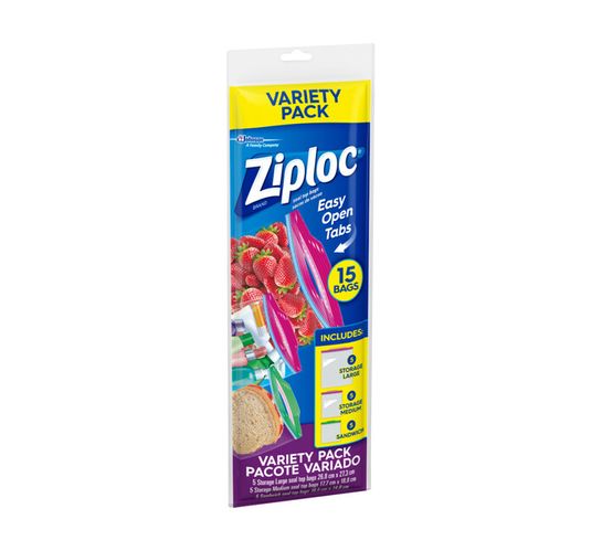 Ziploc Plastic Variety Bags (1 x 15's)