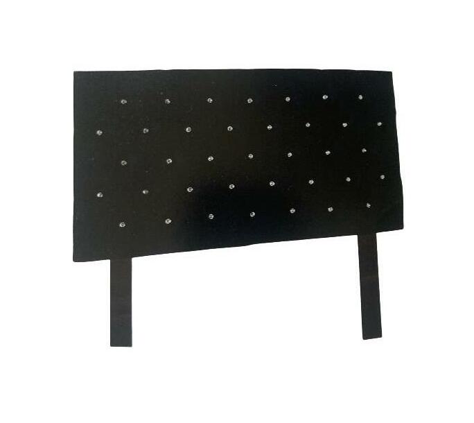 Leather Headboard, Double Black Makro