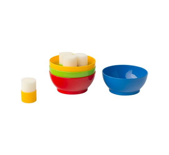 Gowi 8-Piece Paint Bowl and Sponge Brush Set 