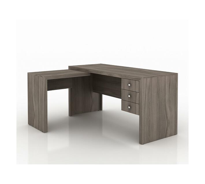 Linx L Shaped Work Office Desk Oak Makro