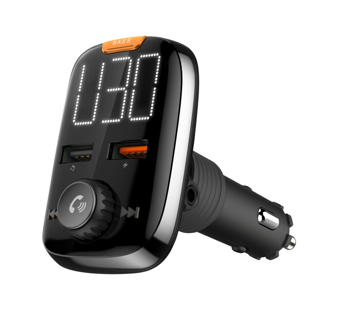 Volkano Turbo Charger Series Bluetooth Handsfree Car Kit Black Makro