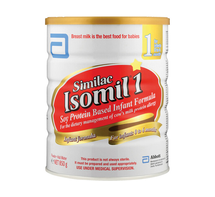 Isomil Infant Soya Formula 1 (1 x 850g)