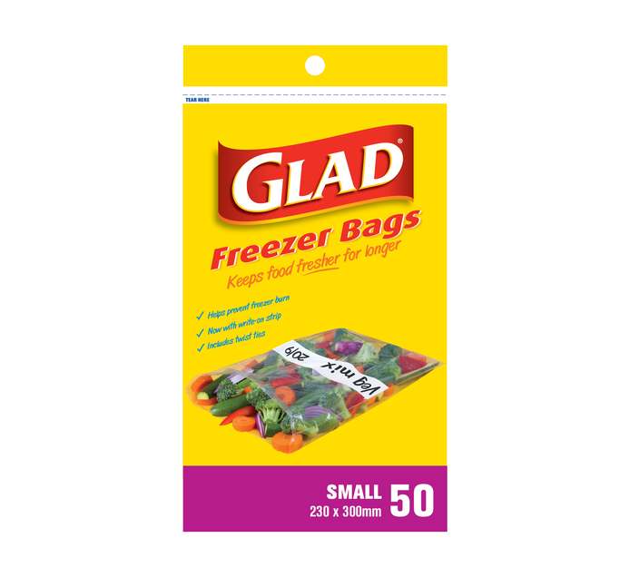 Glad Freezer Bags Small (1 x 50's) Makro