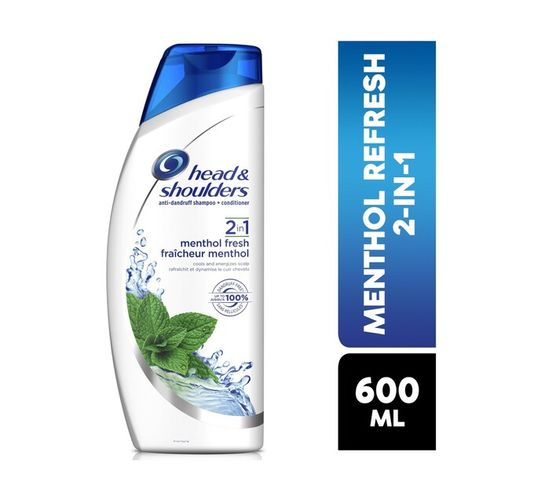 Head & Shoulders Hair Shampoo 2 In 1 Menthol Refresh (1 x 400ml)