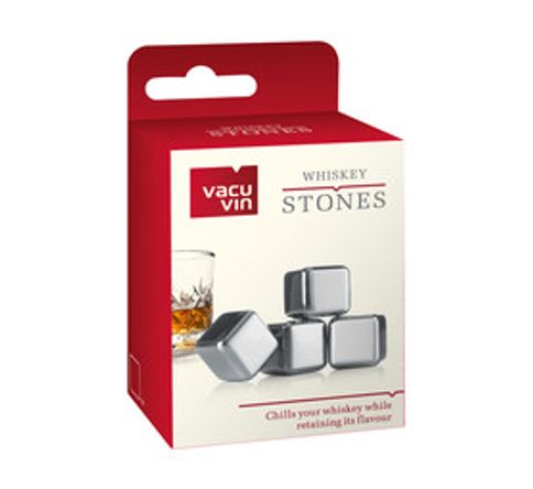 Vacu Vin Stainles Steel Whiskey Chilling Stones 4PC 