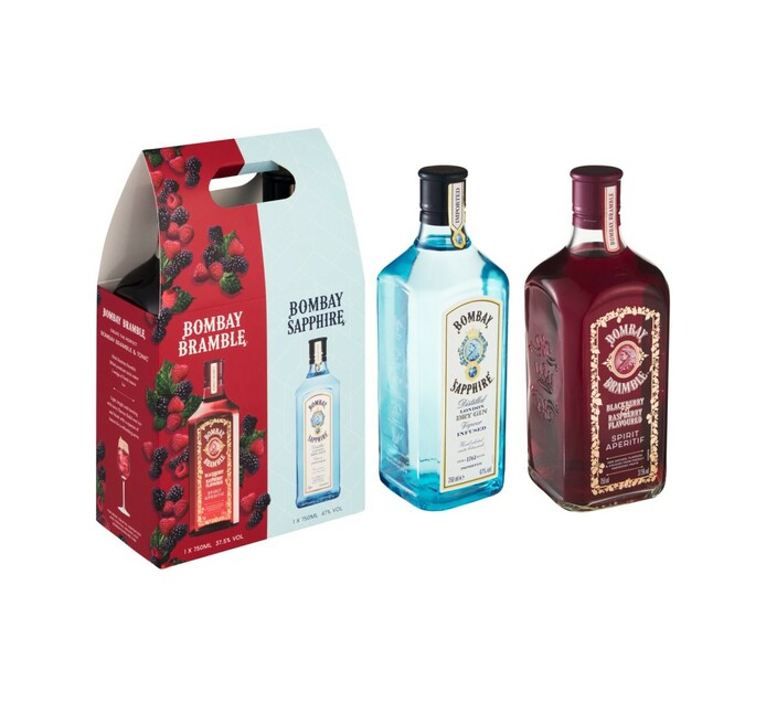 Bombay Sapphire and Bramble Gin Twin Pack (1 x 750ml) Makro