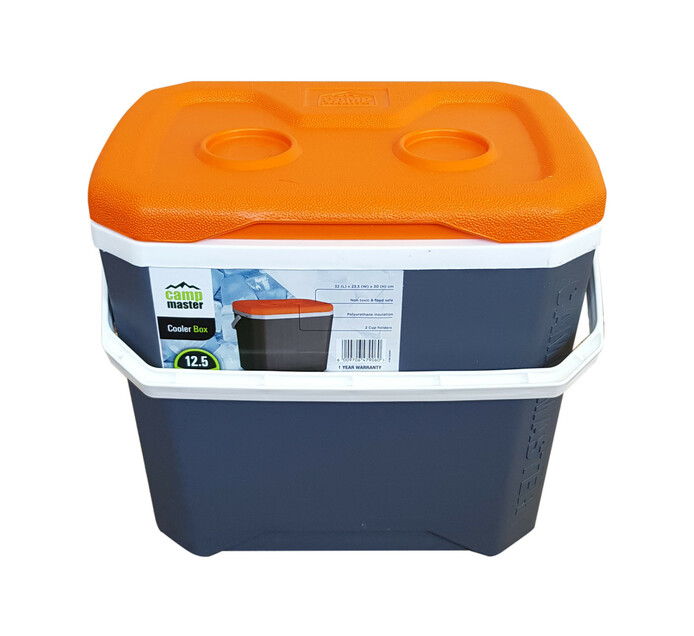 CAMPMASTER COOLER BOX 12.5L ORANGE/GREY Makro