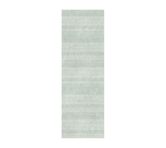 Rugs Original Mag Opus Pale Green & Light Grey Linear Design 80 x 300