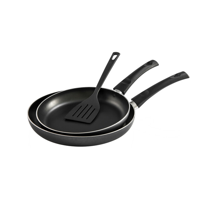 Primaries 2-Piece Non-Stick Frying Pan Set with Spatula 