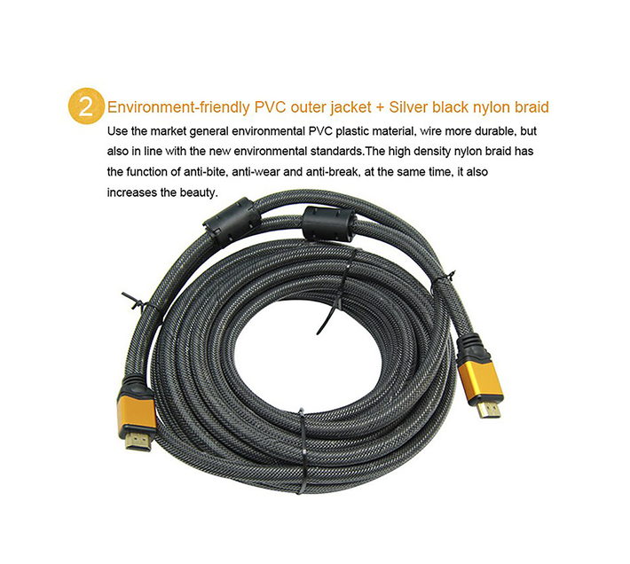 HDMI to HDMI 2.0 4K 60HZ Gold Plated Male to Male Cable - 3m