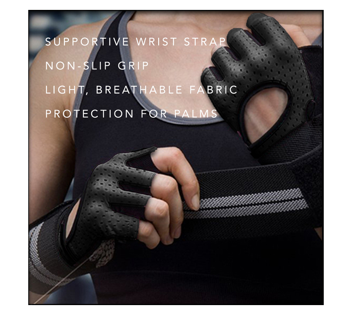 Yowie LARGE Lifting Gloves / Gym Gloves Breathable, Padded, Tough