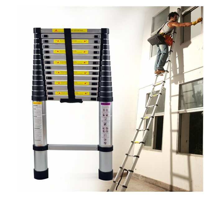 Aluminium Telescopic Ladder 4.4m Makro