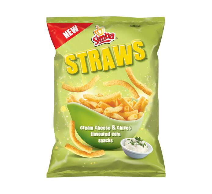 Simba Straws Cream Cheese And Chives (1 x 110g) Makro