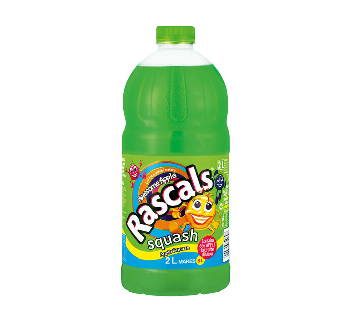 RASCALS SQUASH 2LT, APPLE Squashes Squashes Cordials & Squashes