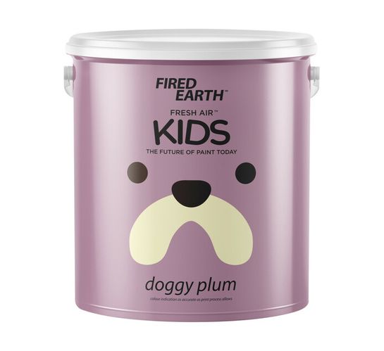 Fired Earth 2.5L Fresh Air Kids Paint Doggy Plum 
