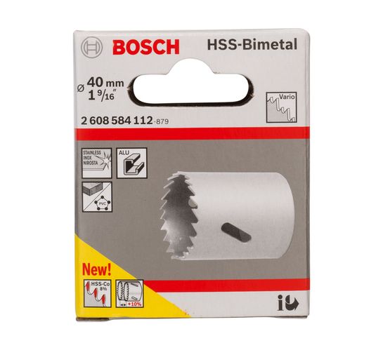 Bosch 40MM Hss BI Metal Hole saw 