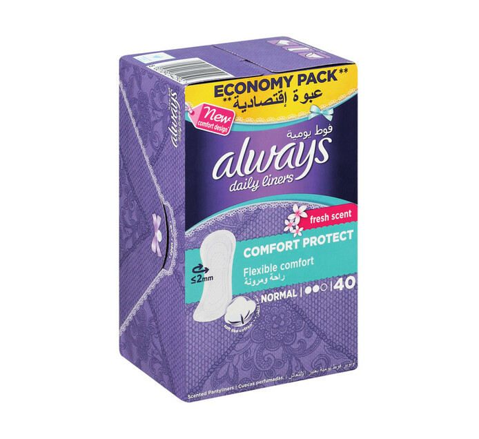 Always Panty Liners Normal Scented (1 x 40's) Makro