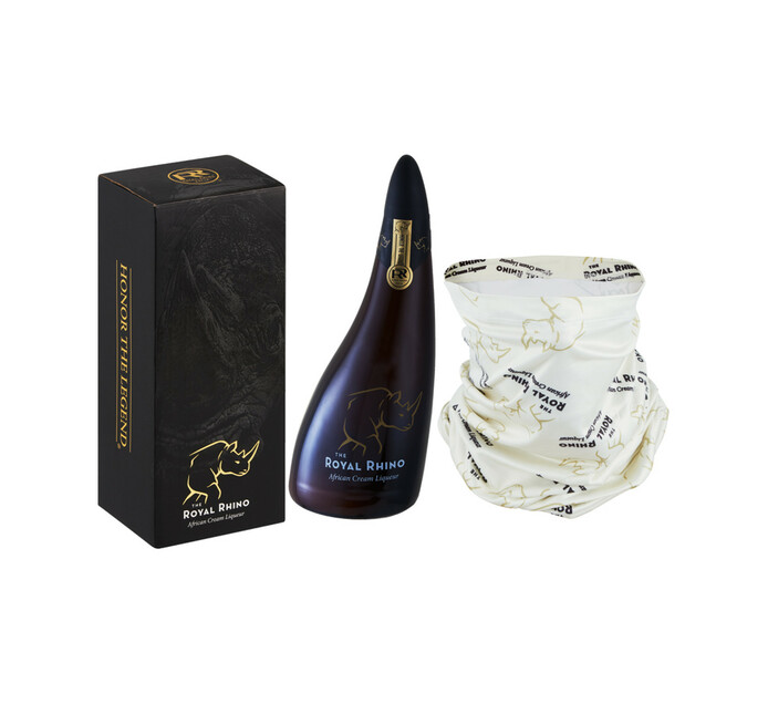 The Royal Rhino African Cream Liqueur with 1 Glass (1 x 750 ml) Makro