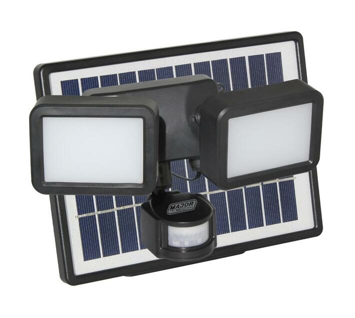 SPF83 8w solar power led floodlight double light with PIR sensor