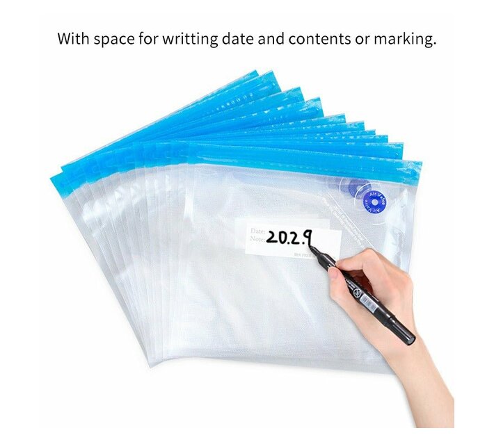 Lifespace Sous Vide Cooking Air Valve Vacuum Reusable Bag pack of 10