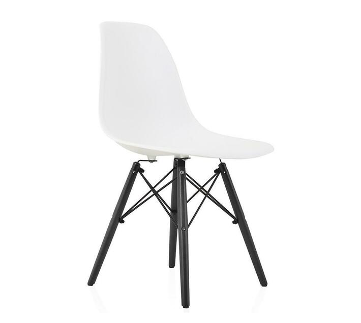 Pre Assembled - Modern Wooden Leg Chair - White