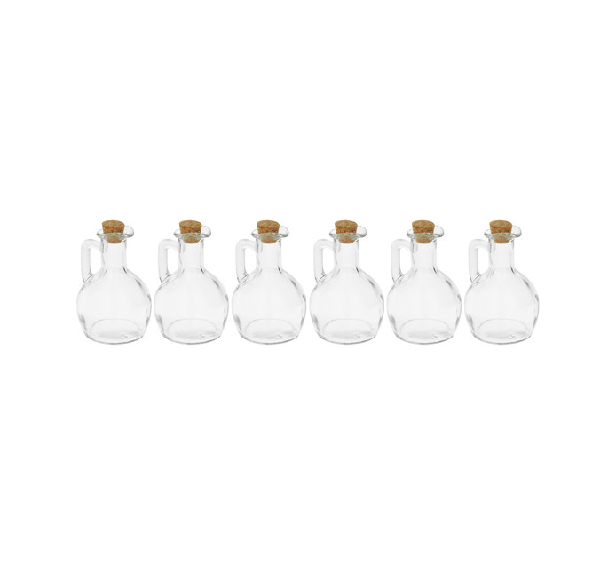 Regent 6Pack Oil and Vinegar Bottle with Cork Lid Makro