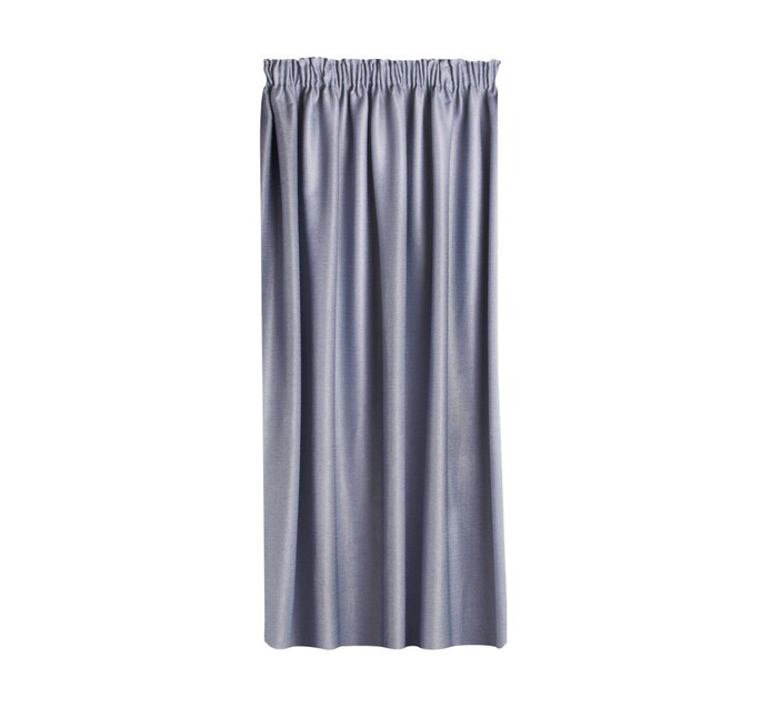 Cq Classic Collection 230 x 218 cm Genova Taped Curtain Silver Makro