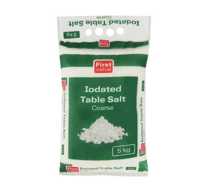 First Value Coarse Salt (1 x 5kg) Makro