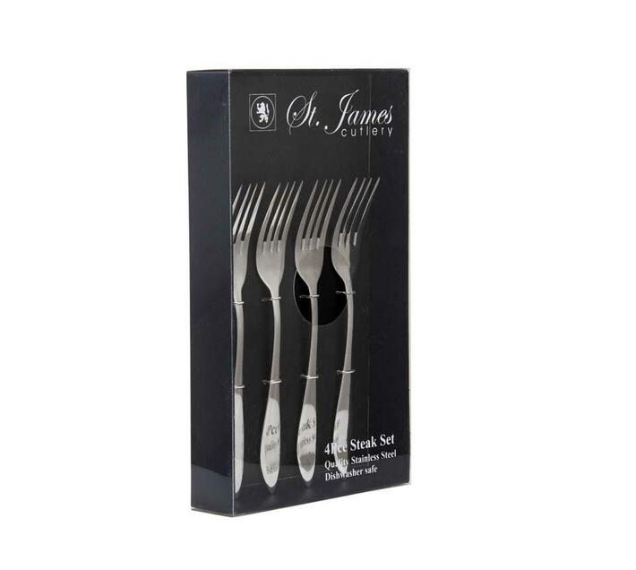 St James Kensington Cutlery - 4pc Steak Forks Gift Box Set