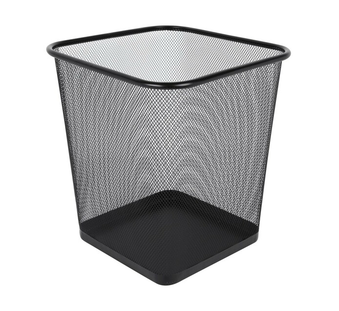 ARO Square Waste Bin Black Black Makro