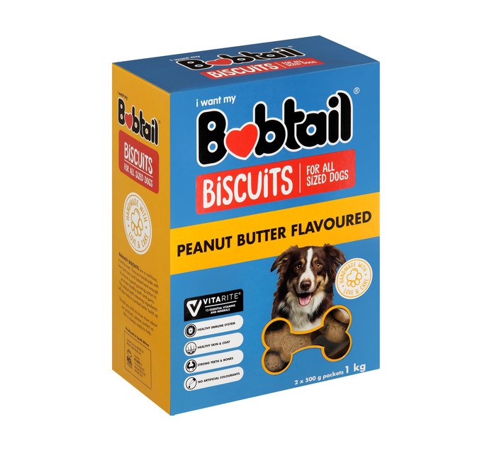 Bobtail Biscuits Peanut Butter (1 x 1kg)