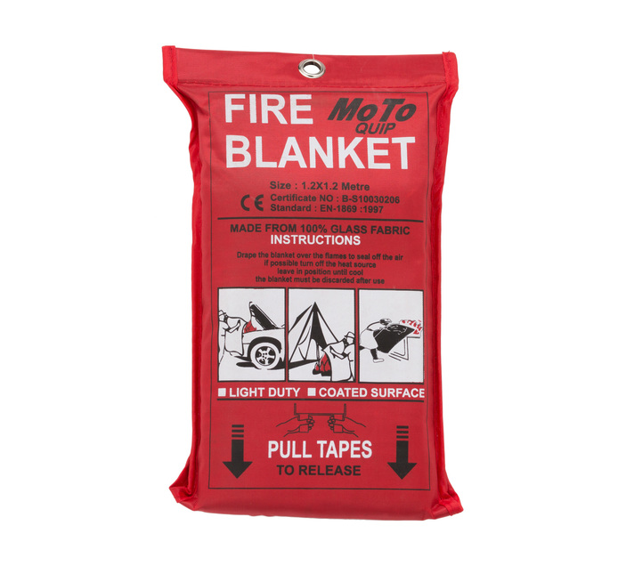 Motoquip 1.2m X 1.2m Emergency Fire Blanket Makro