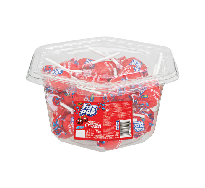 Beacon Fizz Pops Lollipops Cherry (12 x 40'S) Makro