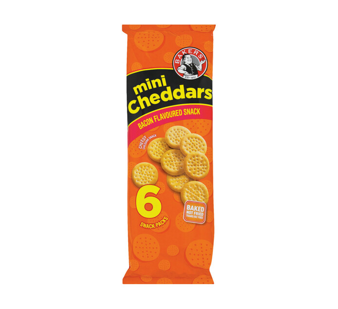 Bakers Mini Cheddars Bacon (6 x 33G) Makro