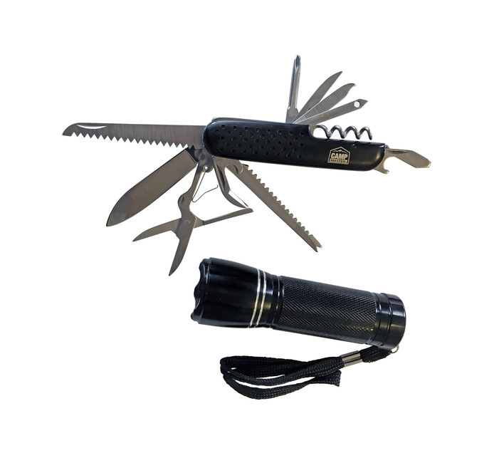 Camp Master LED Flashlight and Multitool Combo Makro