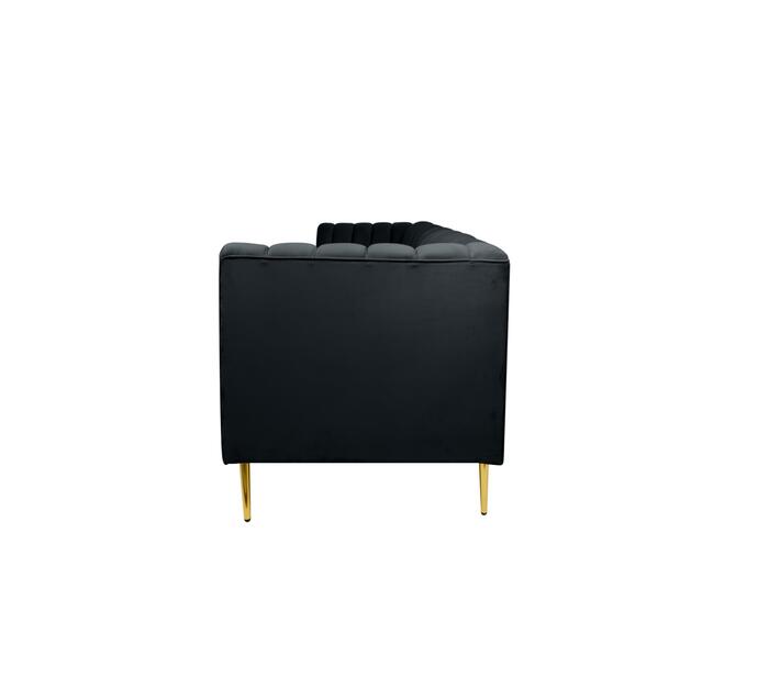 Zoey Stripe Couch Black Makro