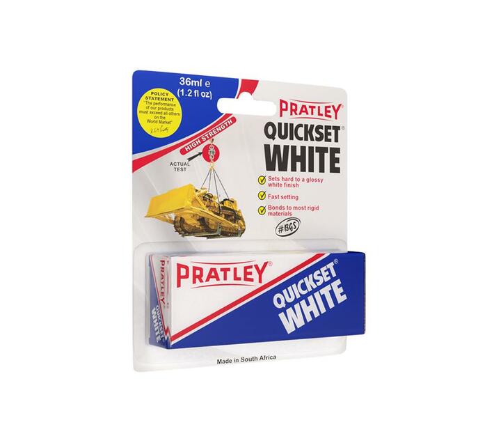 PRATLEY Adhesive Epoxy Quickset White 36ml Makro