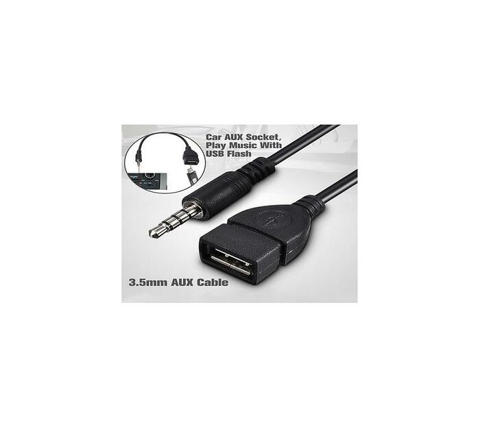 3.5MM Male Audio AUX Jack To USB 2.0 Type a Female Converter Adapter