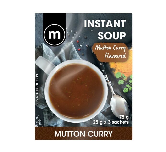 M INSTANT SOUPS 25G, CURRIED MUTTON