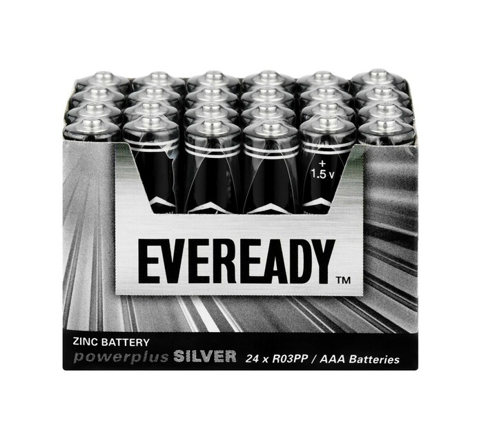 Eveready Power Silver AAA Batteries 24Pack Makro