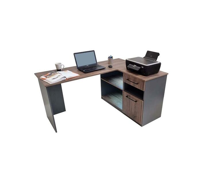 Dublin Corner Desk Chobe and Storm Grey Makro