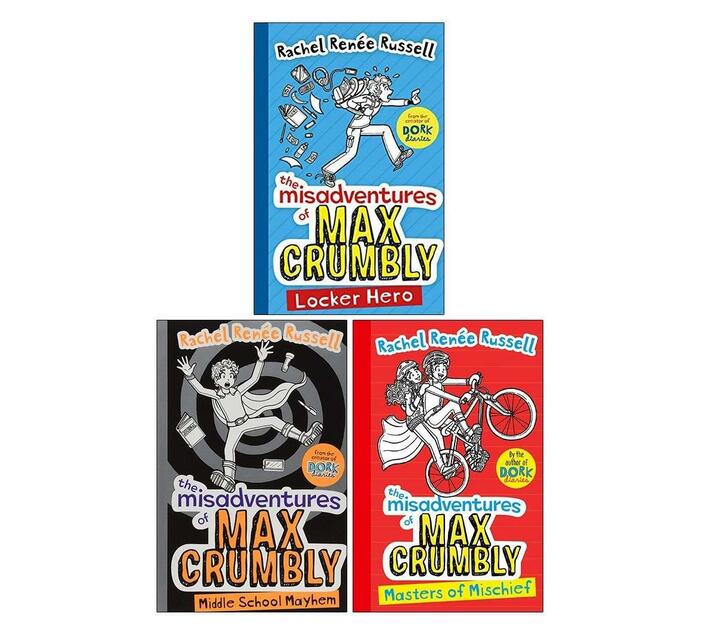 The Misadventures of Max Crumbly Series 3 Books Collection Set (Multiple copy pack)