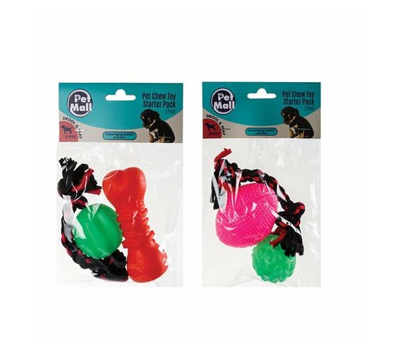 Pet Toy Puppy Starter Pack - 3 Pieces Per Pack (Pack of 3)