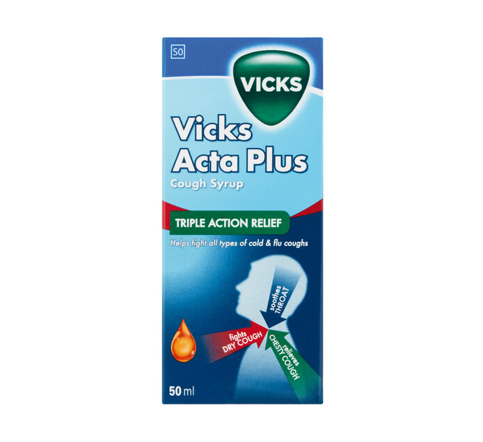 Vicks Acta Plus Cough Syrup (1 x 50ml) Makro