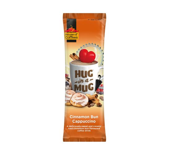 House Of Coffees Hug in a Mug Cappuccino Cinnamon Bun (10 x 24g)
