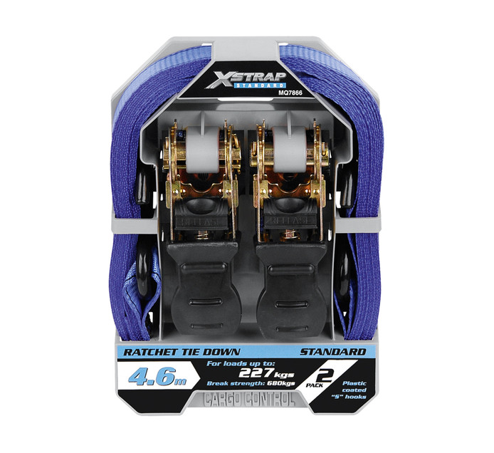 Xstrap 4.6 m Standard Ratchet Tie Downs 2Pack Makro
