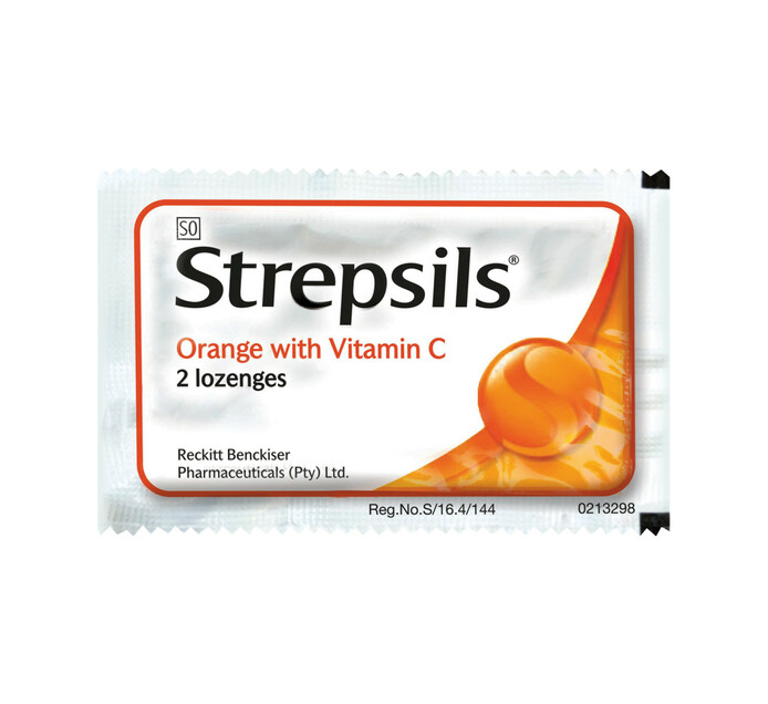 Strepsils Lozenges Orange With Vit C (25 x 2's) Makro