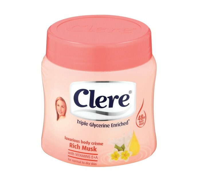 Clere Body Cream Rich Musk (1 x 300ml) Makro
